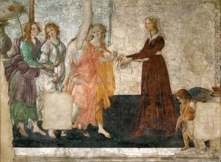 Botticelli – Venere offre doni a una giovane Botticelli – Venere offre doni a una giovane